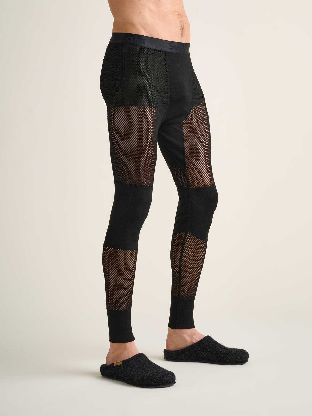 Men's Original Airbase Pro 120 mesh bottoms, black, side view #Colour_Black
