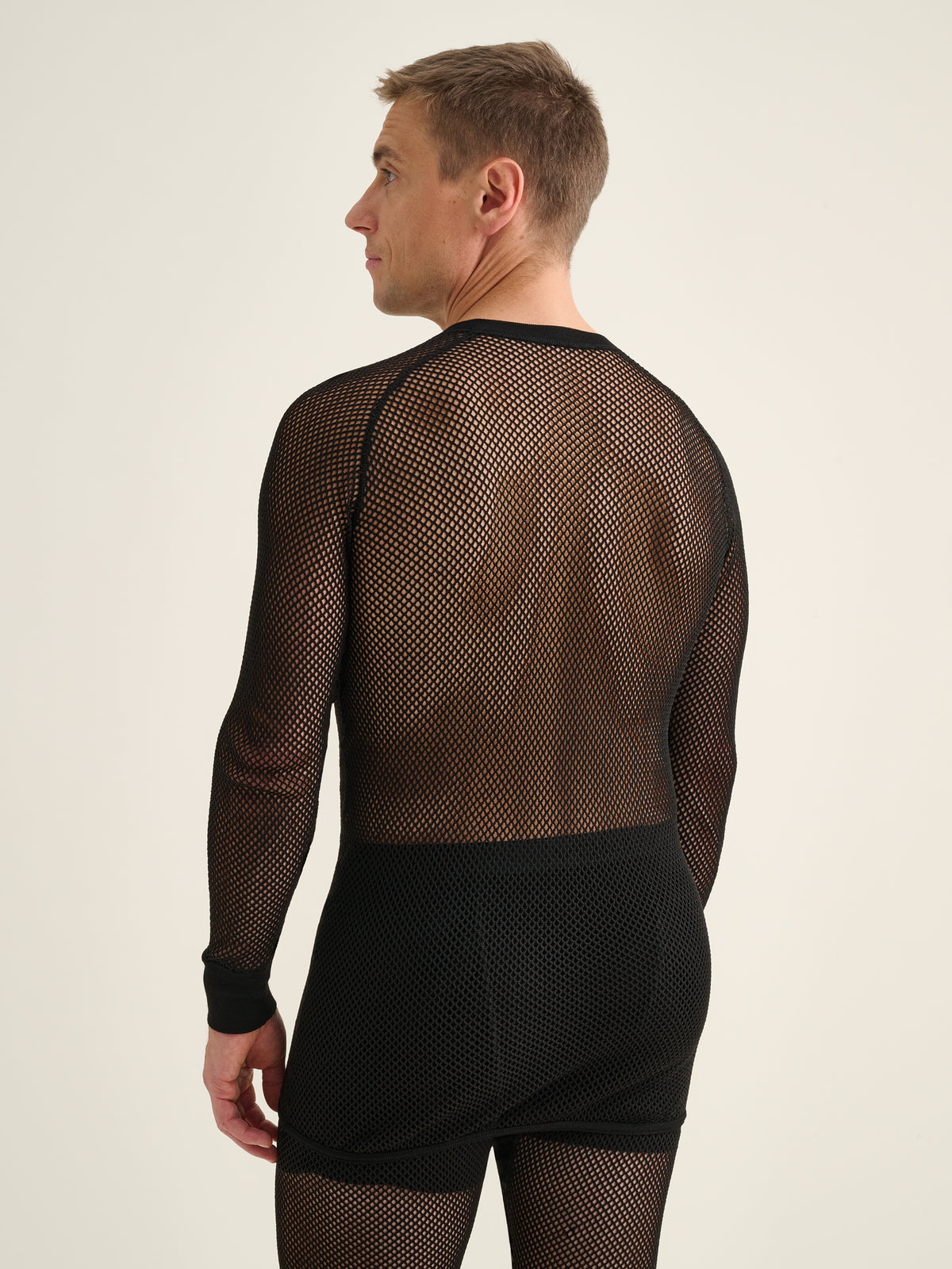 Men's Original Airbase 120 mesh shirt, black, back view