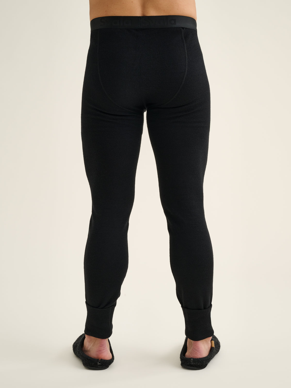 Men's Merino Extreme 200 base layer bottoms, black, back view