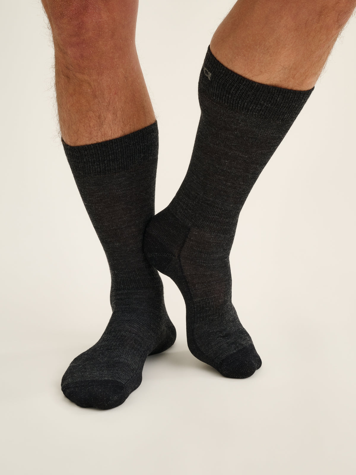 Performance Liner Merinosocken, Grau, Vorderansicht