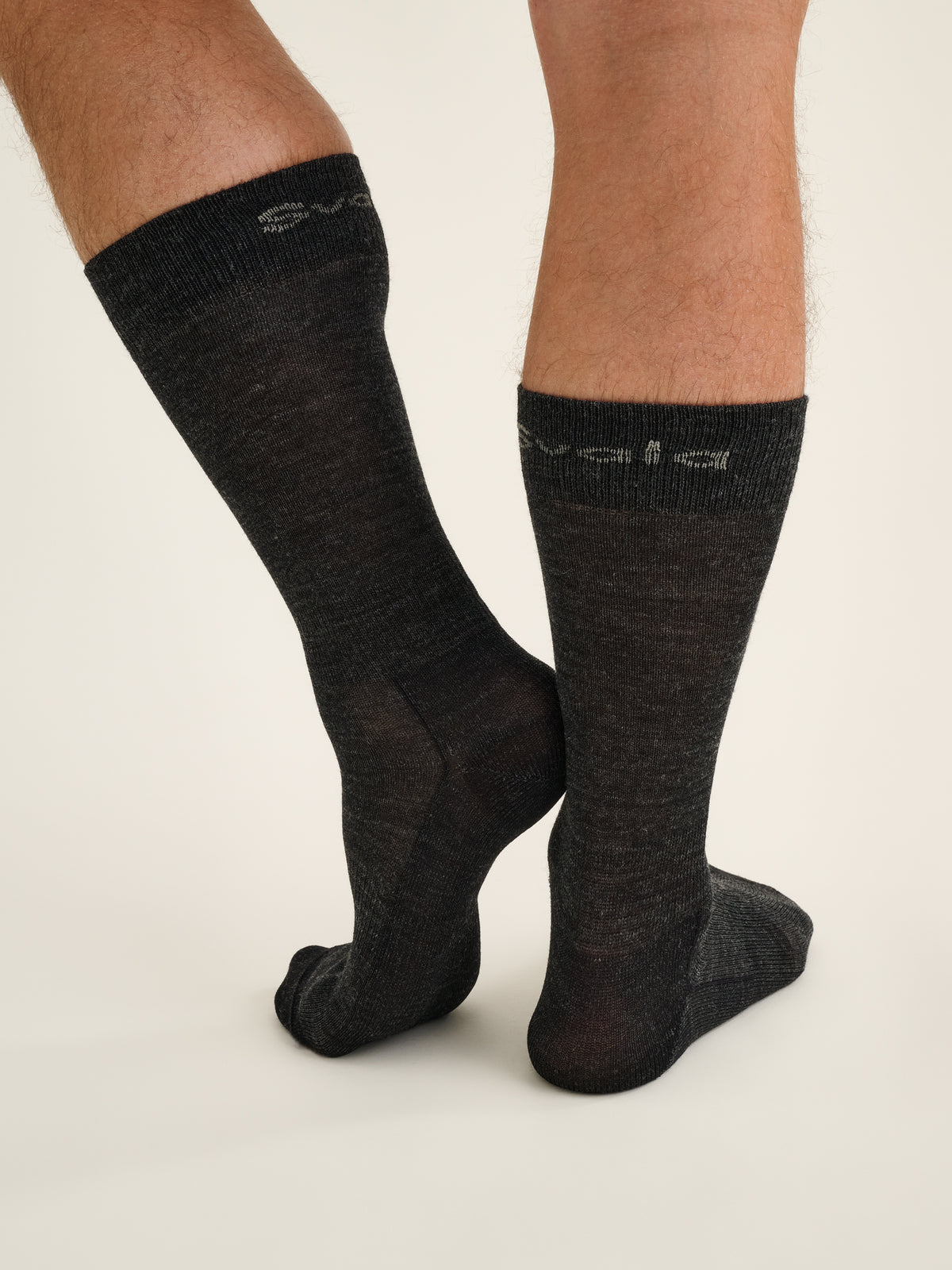 Performance Liner Merinosocken, Grau, Rückansicht